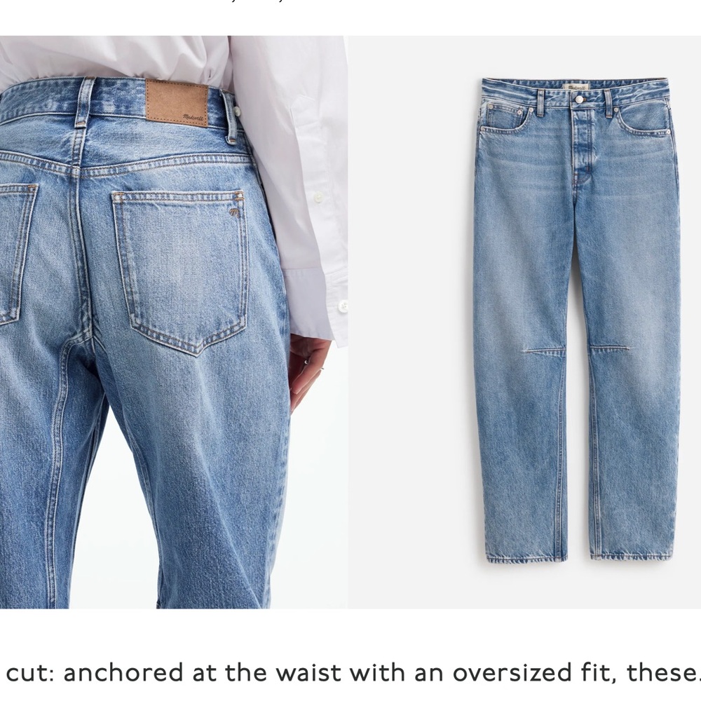 Madewell Darted Barrel-Leg Jean